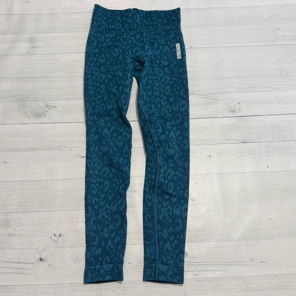 Gymshark Teal Adapt Animal Seamless Leggings